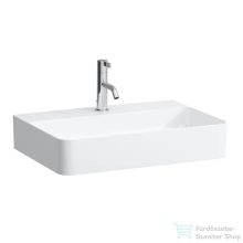   Laufen Val SaphirKeramik 60x42 cm-es mosdó 1 csaplyukkal,túlfolyó nélkül,LCC bevonattal,fehér H8102834001111