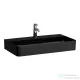 Laufen Val SaphirKeramik 75x42 cm-es mosdó,matt fekete H8102857161041