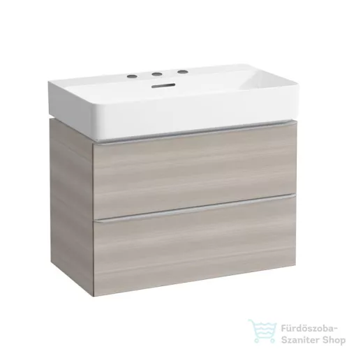 Laufen Val SaphirKeramik 75x42 cm-es mosdó 3 csaplyukkal,LCC Active bevonattal,fehér H810285A001081
