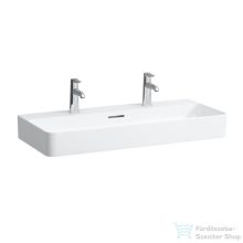   Laufen Val SaphirKeramik 95x42 cm-es mosdó 2 csaplyukkal,fehér H8102870001071