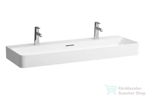 Laufen Val SaphirKeramik 120x42 cm mosdó 2 csaplyukkal H8102890001071 ( 810289 )