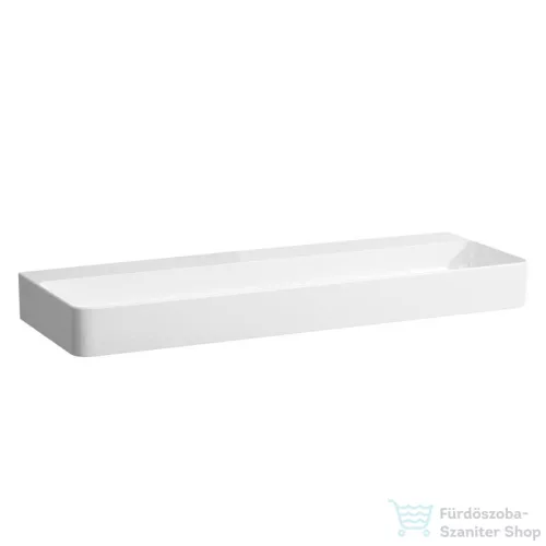 Laufen Val SaphirKeramik 120x42 cm-es mosdó csaplyuk és túlfolyó nélkül,fehér H8102890001121