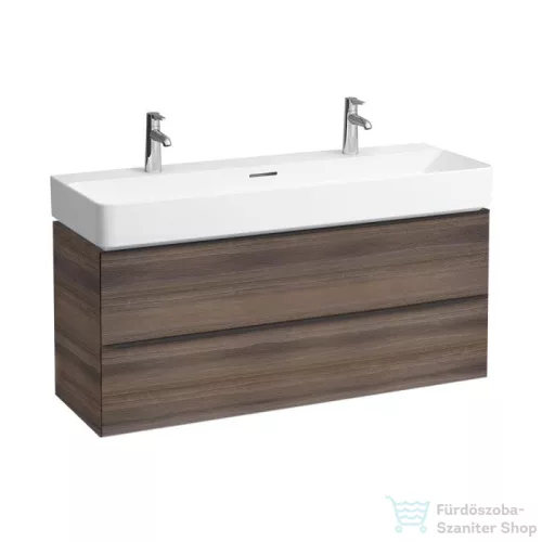Laufen Val SaphirKeramik 120x42 cm-es mosdó 2 csaplyukkal,LCC bevonattal,H8102894001071