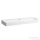 Laufen Val SaphirKeramik 120x42 cm-es mosdó csaplyuk nélkül,LCC bevonattal,fehér H8102894001091