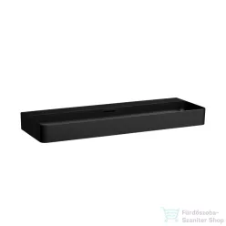   Laufen Val SaphirKeramik 120x42 cm-es mosdó csaplyuk nélkül, matt fekete H8102897161091