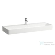  Laufen Val SaphirKeramik 120x42 cm-es mosdó 1 csaplyukkal,matt fehér H8102897571041