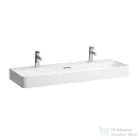 Laufen Val SaphirKeramik 120x42 cm-es mosdó 2 csaplyukkal,matt fehér H8102897571071