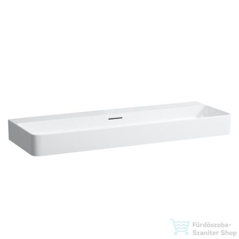 Laufen Val SaphirKeramik 120x42 cm-es mosdó csaplyuk nélkül,matt fehér H8102897571091