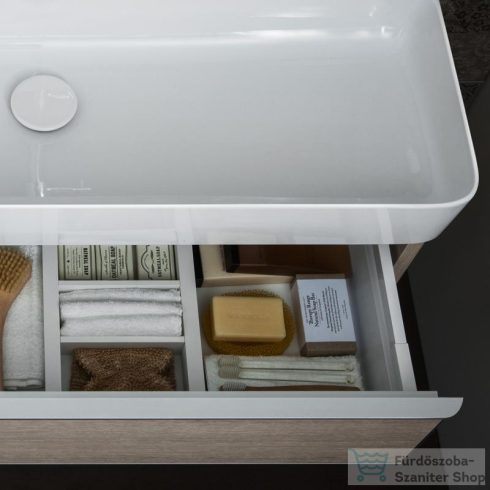 Laufen Val SaphirKeramik 120x42 cm-es mosdó csaplyuk és túlfolyó nélkül,LCC Active bevonattal,fehér H810289A001121