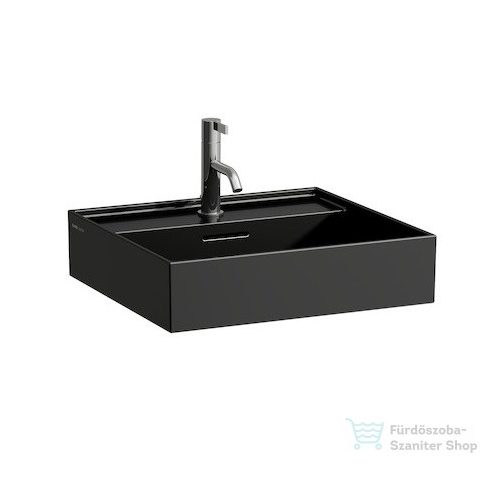 Laufen Kartell By Laufen 50x46 mosdó fényes fekete színben H8103320201041 ( 810332 )