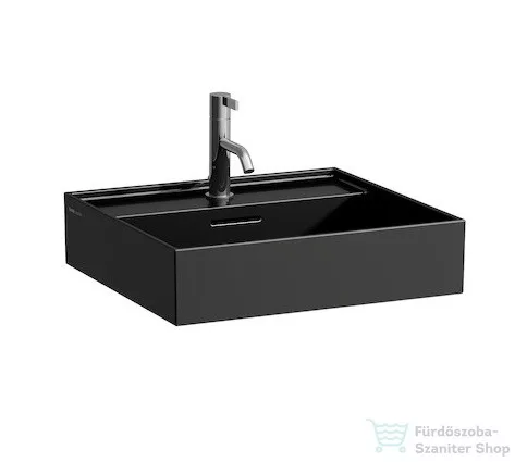 Laufen Kartell By Laufen 50x46 mosdó fényes fekete színben H8103320201041 ( 810332 )