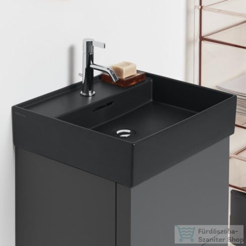 Laufen Kartell By Laufen 50x46 cm-es mosdó,matt fekete H8103327161041