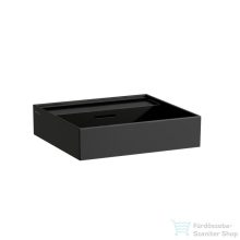   Laufen Kartell By Laufen 50x46 cm-es mosdó csaplyuk nélkül,matt fekete H8103327161091