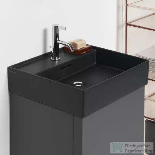 Laufen Kartell By Laufen 60x46 cm-es mosdó,matt fekete H8103337161041