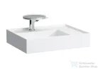 Laufen Kartell By Laufen 60x46 cm-es mosdó, jobb oldali polccal,speciálisan fedett lefolyóval,matt fehér H8103347571111