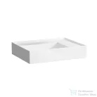 Laufen Kartell By Laufen 60x46 cm-es csaplyuk nélküli mosdó,speciálisan fedett lefolyóval,matt fehér H8103347571121