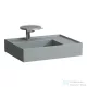 Laufen Kartell By Laufen 60x46 cm-es mosdó, jobb oldali polccal,speciálisan fedett lefolyóval,Graphite matt H8103347581111