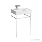 Laufen Kartell By Laufen 60x46 cm-es mosdó, jobb oldali polccal,speciálisan fedett lefolyóval,LCC Active bevonattal H810334A001111