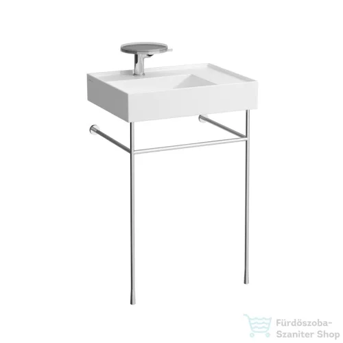Laufen Kartell By Laufen 60x46 cm-es mosdó, jobb oldali polccal,speciálisan fedett lefolyóval,LCC Active bevonattal H810334A001111