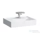 Laufen Kartell By Laufen 60x46 cm-es mosdó, bal oldali polccal,matt fehér H8103357571111