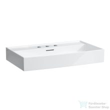   Laufen Kartell By Laufen 80x46 cm-es mosdó 3 csaplyukkal,fehér H8103360001081