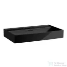 Laufen Kartell By Laufen 80x46 cm-es mosdó 3 csaplyukkal,fényes fekete H8103360201081