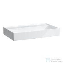   Laufen Kartell By Laufen 80x46 cm-es mosdó csaplyuk és túlfolyó nélkül,LCC bevonattal,fehér H8103364001121