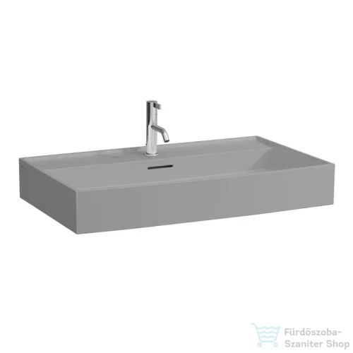 Laufen Kartell By Laufen 80x46 cm-es mosdó 1 csaplyukkal,Matt szürke H8103367591041