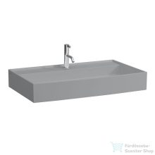   Laufen Kartell By Laufen 80x46 cm-es túlfolyó nélküli mosdó 1 csaplyukkal,Matt szürke H8103367591111