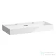 Laufen Kartell By Laufen 100x46 cm-es mosdó 2 csaplyukkal,LCC bevonattal,fehér H8103374001071