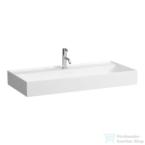 Laufen Kartell By Laufen 100x46 cm-es mosdó túlfolyó nélkül,LCC bevonattal,fehér H8103374001111
