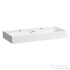 Laufen Kartell By Laufen 100x46 cm-es mosdó 2 csaplyukkal,matt fehér H8103377571071