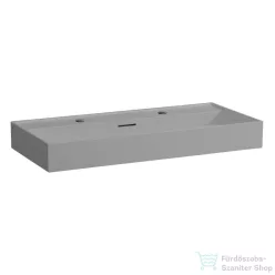  Laufen Kartell By Laufen 100x46 cm-es mosdó 2 csaplyukkal,Matt szürke H8103377591071