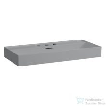   Laufen Kartell By Laufen 100x46 cm-es mosdó 3 csaplyukkal,Matt szürke H8103377591081
