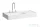 Laufen Kartell By Laufen 90x46 mosdó, jobb oldali polccal, 3 csaplyukkal H8103380001581 ( 810338 )