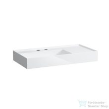   Laufen Kartell By Laufen 90x46 cm-es mosdó 2 csaplyukkal,túlfolyó nélkül,fehér H8103380008151
