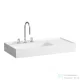 Laufen Kartell By Laufen 90x46 cm-es mosdó 3 csaplyukkal,LCC bevonattal,fehér H8103384001581