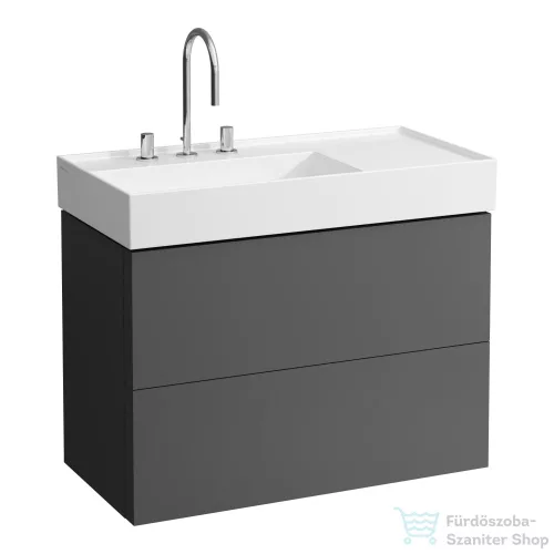 Laufen Kartell By Laufen 90x46 cm-es mosdó 3 csaplyukkal,LCC bevonattal,fehér H8103384001581