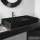 Laufen Kartell By Laufen 90x46 cm-es mosdó 1 csaplyukkal,matt fekete H8103387161111