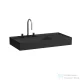 Laufen Kartell By Laufen 90x46 cm-es mosdó 3 csaplyukkal,matt fekete H8103387161581