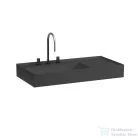 Laufen Kartell By Laufen 90x46 cm-es mosdó 3 csaplyukkal,Graphite matt H8103387581581