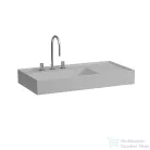 Laufen Kartell By Laufen 90x46 cm-es mosdó 3 csaplyukkal,Matt szürke H8103387591581