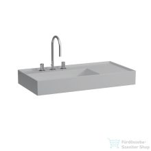   Laufen Kartell By Laufen 90x46 cm-es mosdó 3 csaplyukkal,Matt szürke H8103387591581