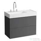 Laufen Kartell By Laufen 90x46 cm-es mosdó 3 csaplyukkal,LCC Active bevonattal,fehér H810338A001581