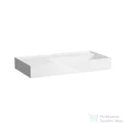 Laufen Kartell By Laufen 90x46 cm-es mosdó csaplyuk és túlfolyó nélkül,bal oldali polccal,fehér H8103390001121