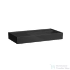 Laufen Kartell By Laufen 90x46 cm-es mosdó csaplyuk és túlfolyó nélkül,bal oldali polccal,fényes fekete H8103390201121