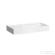 Laufen Kartell By Laufen 90x46 cm-es mosdó csaplyuk és túlfolyó nélkül,bal oldali polccal,LCC bevonattal,fehér H8103394001121