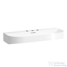   Laufen Sonar 100x42 cm-es mosdó 3 csaplyukkal,LCC bevonattal,fehér H8103474001081