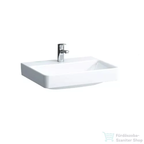 Laufen Pro S 60x46,5 cm-es mosdó 1 csaplyukkal,túlfolyó nélkül,LCC Active bevonattal,fehér H810964A001561