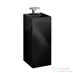   Laufen Kartell By Laufen szabadon álló mosdó, speciális rejtett lefolyóval,Fényes fekete H8113310201111